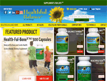 Tablet Screenshot of healthfulbalanceonline.com